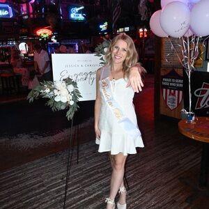 Super down white mini dress!